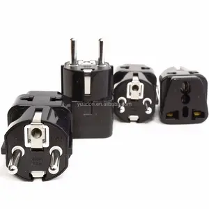 Adaptor Outlet Pengisi Daya AC Dinding Perjalanan, Steker Eropa US UK Ke EU, Universal, Konverter Soket 240V 10A