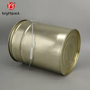 Cubo de tambor de pintura de acero inoxidable de 20 litros para revestimiento de látex adhesivo
