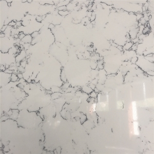 SH7316 Standard größe Weiß Carrara Quarz Quarz Carrara Engineered Bianco Künstliche Carrara Weiß Quarz Steinplatte Preis