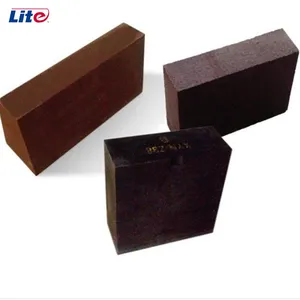 Chrome Magnesia Bricks High Temperature Fireproof Fire Brick Magnesia Chrome Brick For AOD VOD RH Furnace