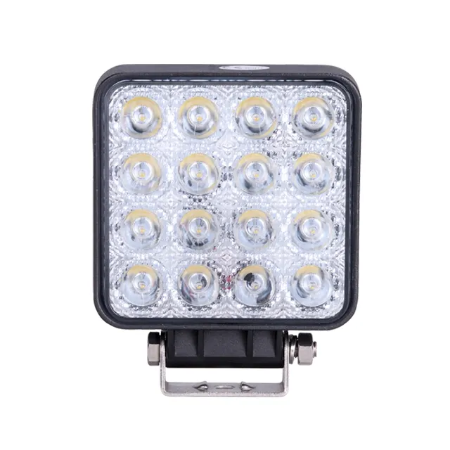 Produsen Tiongkok! Ip67 Lampu Kerja Persegi Led 48 W Tahan Air, Lampu Kerja Led 48 W Truk Offroad Atv 4X4 48 Watt 12V