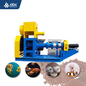 Groothandelsprijs vissen pellet maken machine beste drijvende visvoer pellet machine prijs vis garnalen floating feed machine