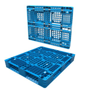Perímetro completo base rackable apilable puente 4 vías carretilla elevadora entrada palet de plástico - Product Image 1