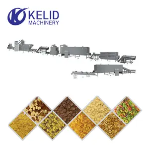 Puffed Sugar Crispy Corn Flakes Breakfast Cereals Machine