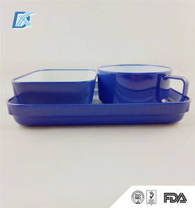 Precio de fábrica Al Por Mayor de Doble Color Giratorio De Plástico Vajilla de Avión - Product Image 5