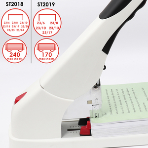 <span class=keywords><strong>Agrafeuse</strong></span> industrielle robuste à haute capacité, ergonomique et économique en main-d'œuvre, en métal blanc, manuelle, 170 feuilles et 240 feuilles, pour le bureau et la maison - Product Image 4