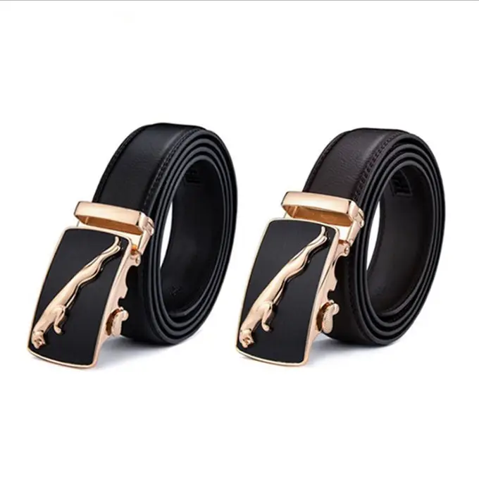 Wholesale Fashion Men's Black Genuine Cow Leather Belts