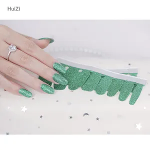 2024 Huizi Eco-friendly nail wrap 3D art nail sticker nail decals