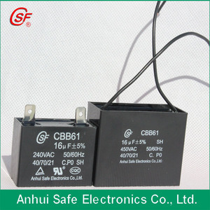 China did celling fan AC motor operating power capacitor 1.5uf 400v - Product Image 1