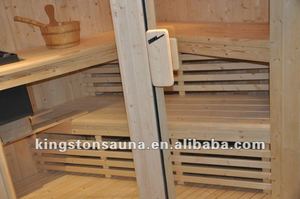 A-201 hone madera seca sauna sala de cabina para 3 personas - Product Image 1