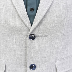 NA44 tuta da uomo di Design 3 pezzi bianco blu abiti uomo smoking abiti da sposa per uomo stile Casual - Product Image 5