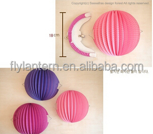 Kerajinan Tangan Dapat Dilipat Lentera Kertas Gantung Semangka Kertas Asam Belerang Warna Lampu Air Persegi - Product Image 5