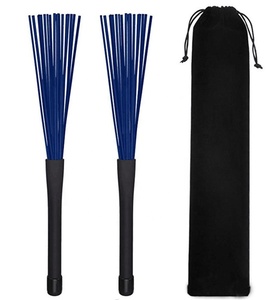 Professionnel coloré batterie bâtons de tambour de jazz <span class=keywords><strong>brosse</strong></span> nylon télescopique tambour <span class=keywords><strong>brosse</strong></span> - Product Image 2