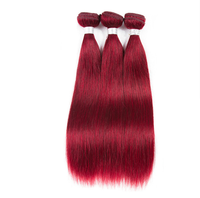 Rouge Cheveux Bundles Indien Corps Vague 99J Bourgogne Faisceaux Faisceaux De Cheveux Humains Double Welf 100% Remy Extensions de Tissage De Cheveux