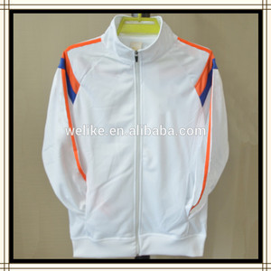 14-15 blue white black soccer jacket Madrid tracksuit wholesale Thai quality football shirts Loog with sleeve - Product Image 1