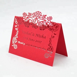Laser Cut Rose Style Party <strong>Table</strong> Name <strong>Card</strong> Wedding <strong>Table</strong> Decoration <strong>Place</strong> <strong>Card</strong> - Product Image 3