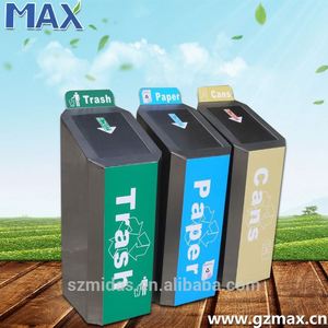 A prueba de herrumbre Lixo grande al aire libre colector polvo bin color códigos para contenedores de residuos - Product Image 3