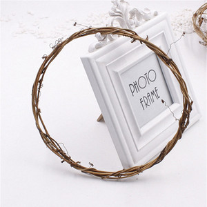 Country Christmas Decoration Twig <strong>Wreath</strong> Dried Rattan Vine <strong>Wreath</strong> <strong>Ring</strong> for DIY Handmade Door Hanging Flower <strong>Wreath</strong> - Product Image 2