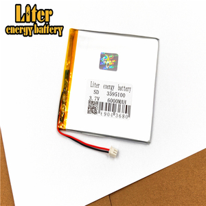 Plug 2.5-2 P 3595100 6000 mah 3.7 v lipo battery Rechargeable solar li ion polymer lithium battery with PCM - Product Image 3