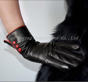 Damas y Niños de Cuero Anilina Etiopía Piel Genuina Napa Guantes de Cuero - Product Image 1