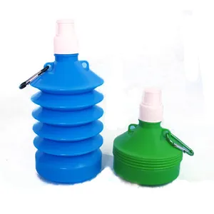 500ml barato plegable gatorade botella de agua plegable botella de agua de plástico plegable botella de agua plegable