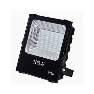 Holofote ip66, 30w 50w 100w 150w 200w 300w 500w, para áreas externas, jardim, luz para piscina