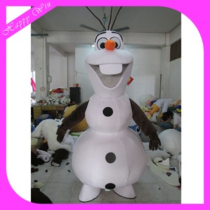 Softy pelúcia congelado irmã irmã congelado <span class=keywords><strong>olaf</strong></span> traje da mascote mascote andando para a publicidade