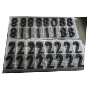 CNC Metal Alphabets 50MM 100MM Black Premium Door Numbers