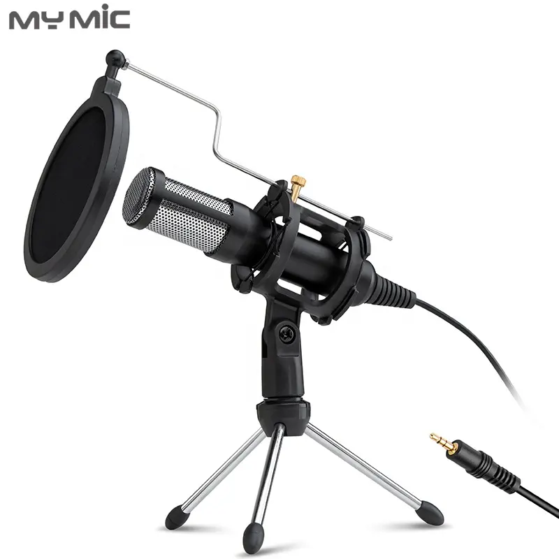 MY MIC CM02 Professional desktop mic Condenser Computer Gaming Microphone micro mike for Studio Recording Singing Podcast