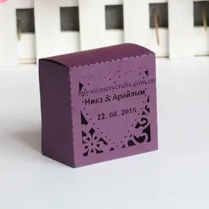 custom made chocolate box,wedding favour boxes purple