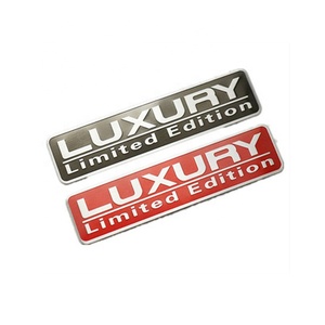 Etiqueta engomada de la insignia del aluminio del metal Edición LIMITADA de lujo Carta Emblema de carreras Logotipo personalizado Universal - Product Image 2