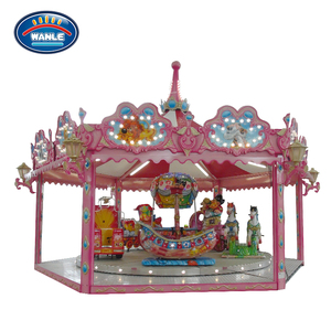Wanle nuovo tipo Happy giradischi Amusement Carousel Horse Rides Kids Park - Product Image 5