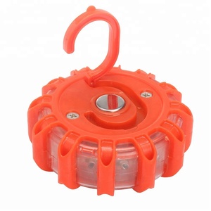 3/4/6 Pack 9 Modi Aaa Batterij Noodschijf Berm Veiligheid Magnetische 15 Led Dot Road Fakkels Verkeer Knipperende Waarschuwingslichten - Product Image 6