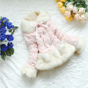 Venta al por mayor de la ropa del <span class=keywords><strong>cabrito</strong></span> largos abrigos de invierno para las muchachas - Product Image 3