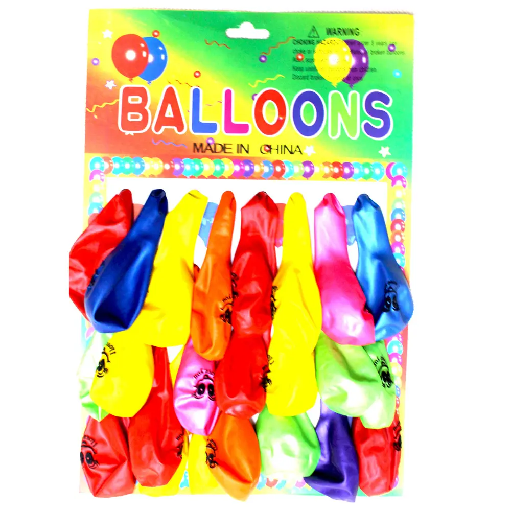 Ballons élégants 10 pouces, 1.2g, pokémon personnalisable avec "smile", pour hommes et femmes, emballage de cartes, #24 pièces