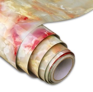 Gline hazır 60x200cm pembe yeşim kendinden yapışkanlı 3d mermer vinil duvar kağıdı - Product Image 6