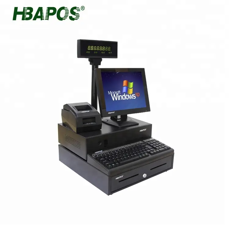 ซูเปอร์มาร์เก็ต Pos ระบบมาเลเซีย Pos ราคาเครื่องใน Pos บริษัทลงทะเบียนเงินสดที่มีสแกนเนอร์