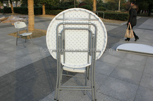 <span class=keywords><strong>Table</strong></span> de cocktail ronde de grande taille pour les pays-bas, 80cm, en HDPE, pour l'extérieur, pour <span class=keywords><strong>deux</strong></span> <span class=keywords><strong>personnes</strong></span>, utilisation de bar/couple avec chaises - Product Image 4