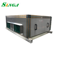 Unità di movimentazione aria centrale AHU HVAC con sistema di raffreddamento riscaldamento a recupero di calore