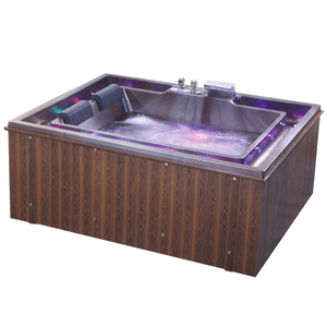 <span class=keywords><strong>Baignoire</strong></span> de luxe de jardin japonais <span class=keywords><strong>Baignoire</strong></span> à remous en <span class=keywords><strong>bois</strong></span> pour 2 personnes avec fonction de massage Caractéristiques autoportantes et de trempage - Product Image 6
