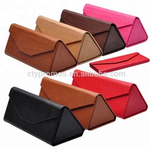 Thời Trang GỖ GẤP Tam Giác Kính Râm Hộp Kính Râm - Product Image 2