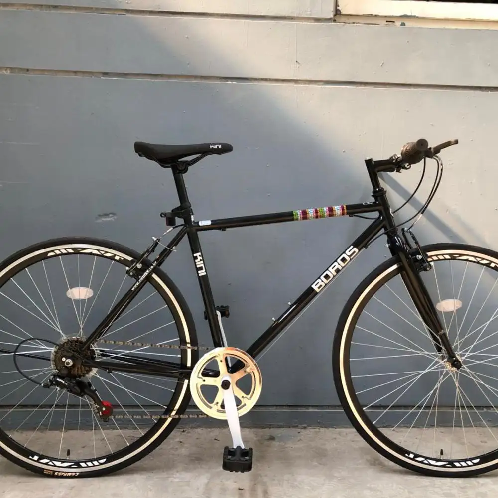 700C hybride en couleur noire Offre Spéciale meilleure vente vélo de route 7 vitesses en stock homme vélo vélo bicicleta pour les jeunes