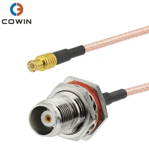 Cabo mcx de liga metálica rf coax, fio para conector tnc o-ring, cabo rg316