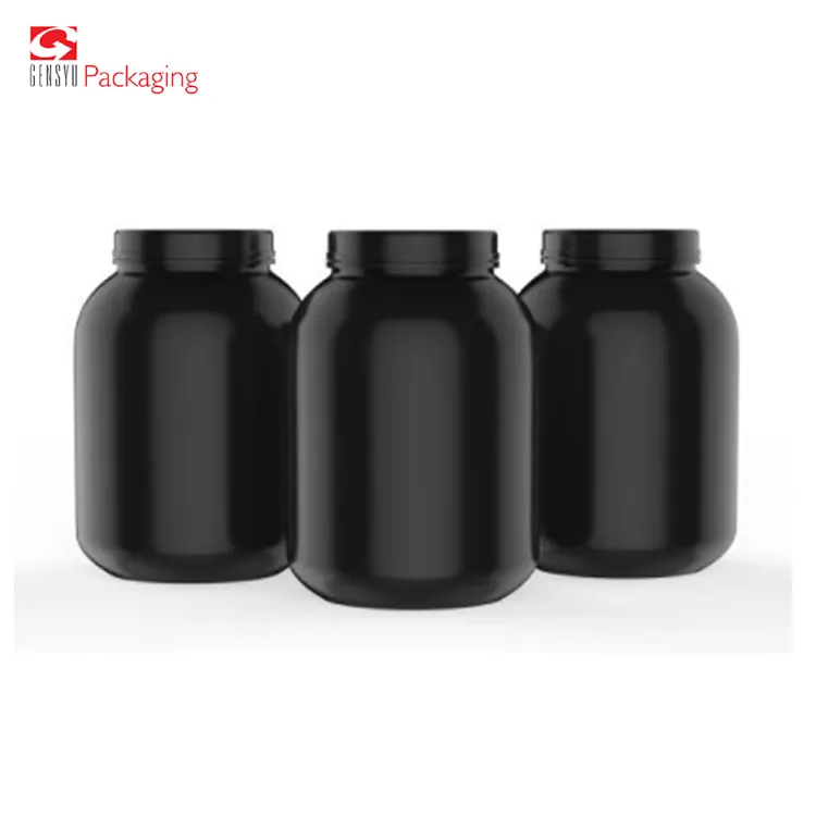 US Warehouse Direct Delivery Big Bottle Empty Plastic Whey Protein Powder Jars Storage Jar Supplement Container