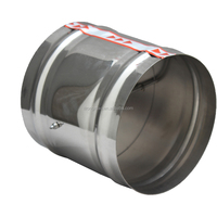 Cuchillas de aluminio de cuerpo de acero inoxidable, amortiguadores de tiro trasero para sistema HVAC