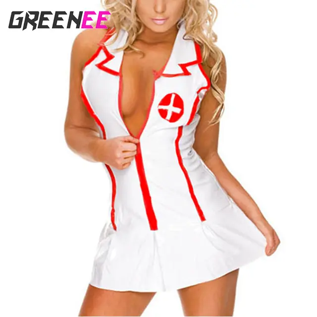 Vrouwen Uniform Lingerie Verpleegster Arts Rollen Cosplay Maskerade Kant Kostuum