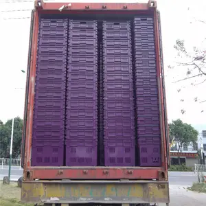 QS Giá Bán Buôn Màu Tùy Chỉnh Nhà Máy Lưu Trữ Container Nhựa Stackable Lưới Tường Trái Cây Và Rau Thùng