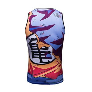 Nuovo <span class=keywords><strong>Anime</strong></span> abbigliamento Super Saiyan canottiere Goku/Vegeta 3D senza maniche <span class=keywords><strong>T</strong></span>-<span class=keywords><strong>Shirt</strong></span> per gli uomini - Product Image 3