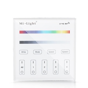 2,4G Беспроводная B3 T3 <span class=keywords><strong>4</strong></span>-зоны RGB Светодиодная панель управления <span class=keywords><strong>4</strong></span> группы RGBW умная панель дистанционного управления 30 м расстояние управления - Product Image 2