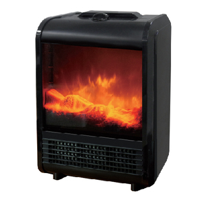 Free standing outdoor camino elettrico di legno portatile di piccole dimensioni ptc fan heater - Product Image 2